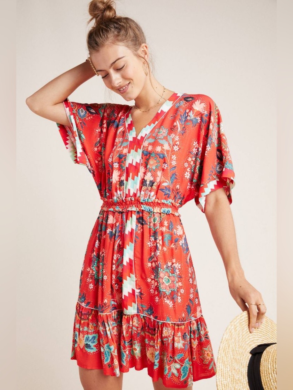 Farm Rio Anthropologie Jane Dress size XS
